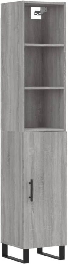 VidaXL -Hoge-kast-34 5x34x180-cm-bewerkt-hout-grijs-sonoma-eikenkleurig - Foto 11