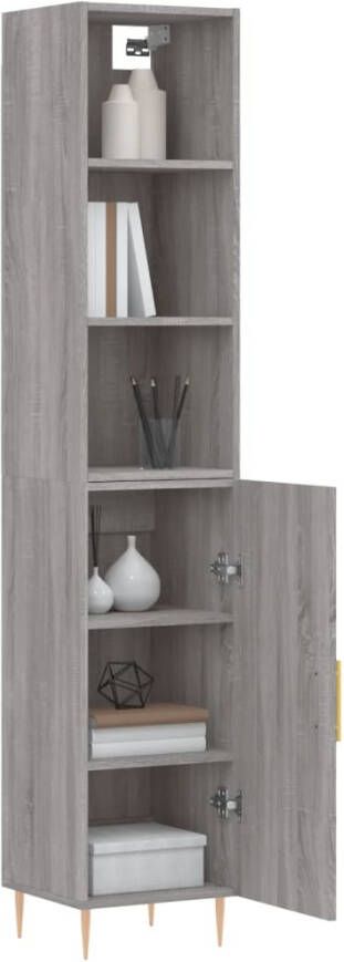 VidaXL -Hoge-kast-34 5x34x180-cm-bewerkt-hout-grijs-sonoma-eikenkleurig - Foto 10
