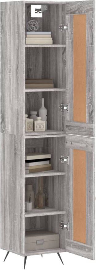 VidaXL -Hoge-kast-34 5x34x180-cm-bewerkt-hout-grijs-sonoma-eikenkleurig - Foto 18