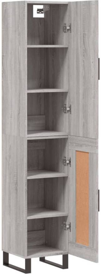 VidaXL -Hoge-kast-34 5x34x180-cm-bewerkt-hout-grijs-sonoma-eikenkleurig - Foto 16