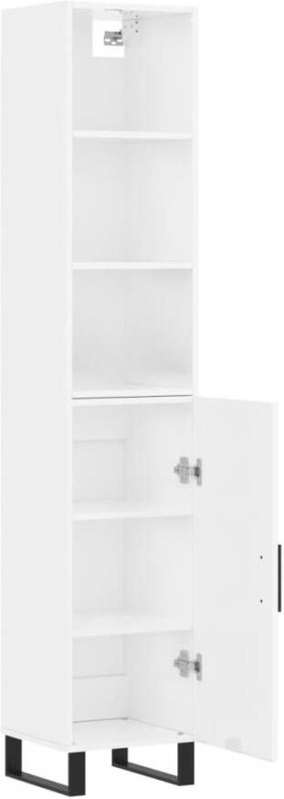 VidaXL -Hoge-kast-34 5x34x180-cm-bewerkt-hout-hoogglans-wit - Foto 15