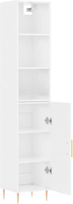VidaXL -Hoge-kast-34 5x34x180-cm-bewerkt-hout-hoogglans-wit - Foto 17