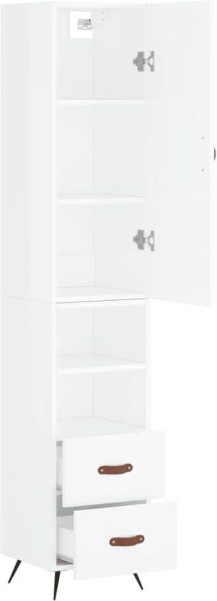 VidaXL -Hoge-kast-34 5x34x180-cm-bewerkt-hout-hoogglans-wit - Foto 19