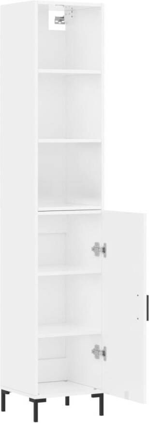 VidaXL -Hoge-kast-34 5x34x180-cm-bewerkt-hout-hoogglans-wit - Foto 18