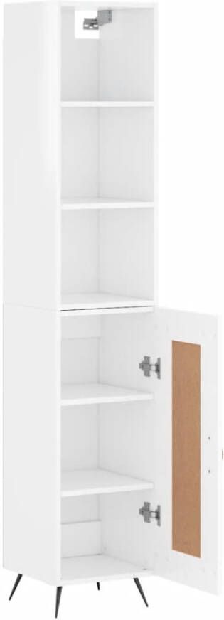 VidaXL -Hoge-kast-34 5x34x180-cm-bewerkt-hout-hoogglans-wit - Foto 14
