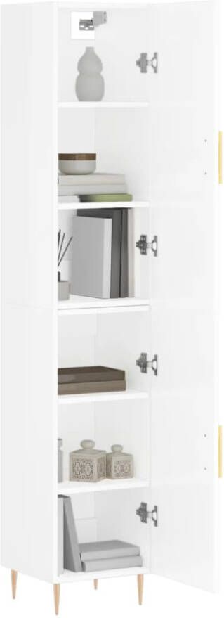 VidaXL -Hoge-kast-34 5x34x180-cm-bewerkt-hout-hoogglans-wit - Foto 14