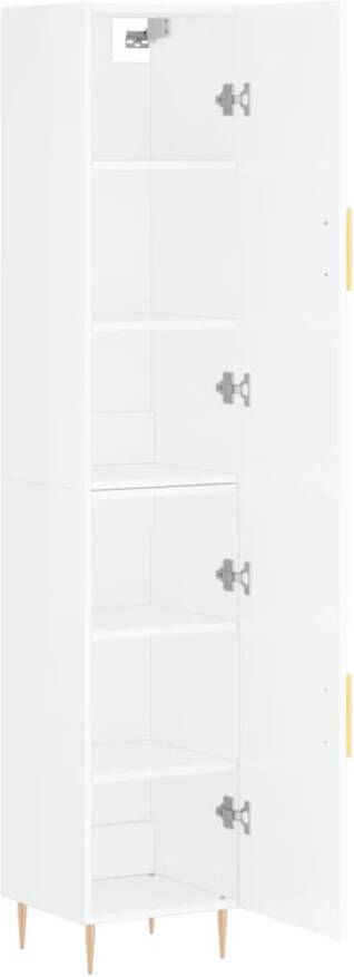 VidaXL -Hoge-kast-34 5x34x180-cm-bewerkt-hout-hoogglans-wit - Foto 16