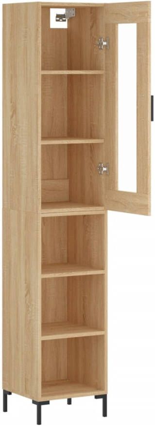 VidaXL -Hoge-kast-34 5x34x180-cm-bewerkt-hout-sonoma-eikenkleurig - Foto 8