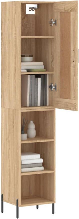 VidaXL -Hoge-kast-34 5x34x180-cm-bewerkt-hout-sonoma-eikenkleurig - Foto 7