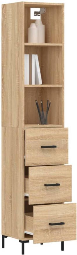 VidaXL -Hoge-kast-34 5x34x180-cm-bewerkt-hout-sonoma-eikenkleurig - Foto 7