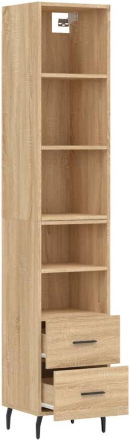 VidaXL -Hoge-kast-34 5x34x180-cm-bewerkt-hout-sonoma-eikenkleurig - Foto 11