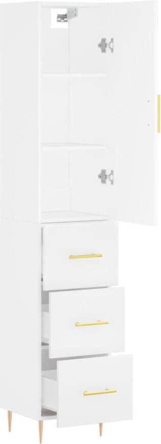 VidaXL -Hoge-kast-34 5x34x180-cm-bewerkt-hout-wit - Foto 20