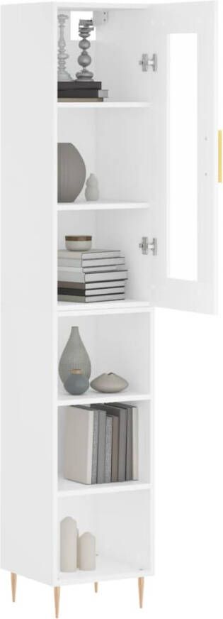 VidaXL -Hoge-kast-34 5x34x180-cm-bewerkt-hout-wit - Foto 6