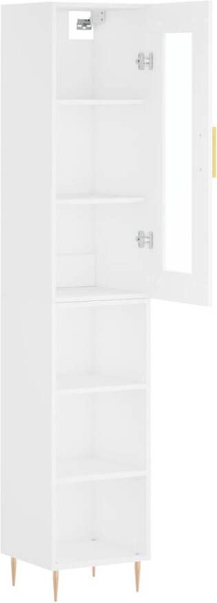 VidaXL -Hoge-kast-34 5x34x180-cm-bewerkt-hout-wit - Foto 5