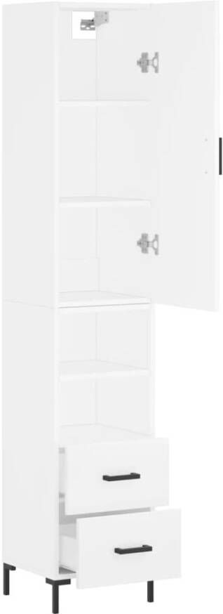 VidaXL -Hoge-kast-34 5x34x180-cm-bewerkt-hout-wit - Foto 19