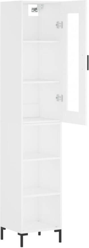 VidaXL -Hoge-kast-34 5x34x180-cm-bewerkt-hout-wit - Foto 8