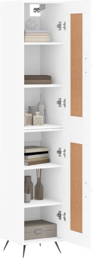 VidaXL -Hoge-kast-34 5x34x180-cm-bewerkt-hout-wit - Foto 6