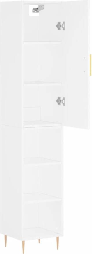 VidaXL -Hoge-kast-34 5x34x180-cm-bewerkt-hout-wit - Foto 8