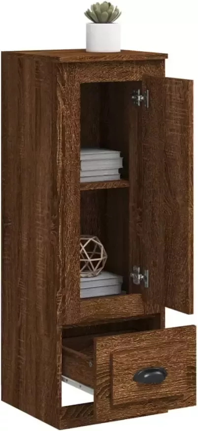 VidaXL -Hoge-kast-36x35 5x103 5-cm-bewerkt-hout-bruineikenkleurig - Foto 4