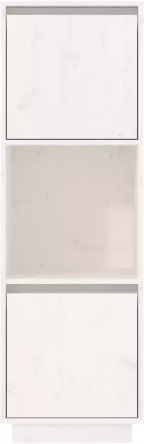 VidaXL -Hoge-kast-38x35x117-cm-massief-grenenhout-wit