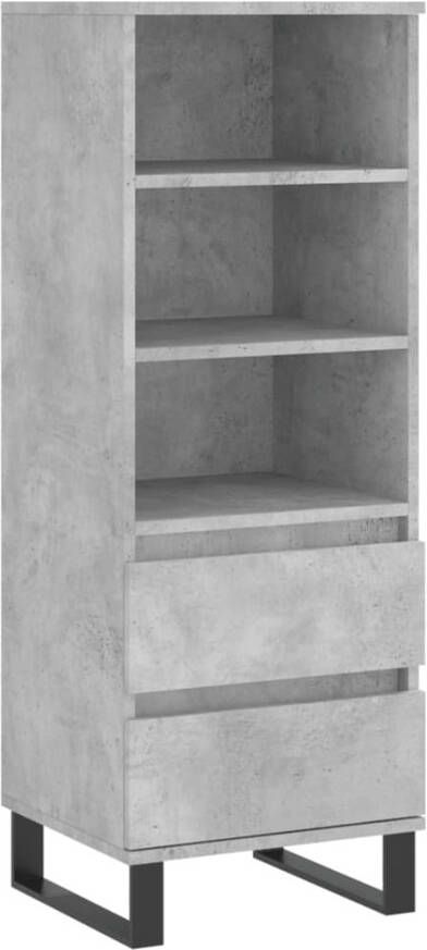 VidaXL -Hoge-kast-40x36x110-cm-bewerkt-hout-betongrijs - Foto 5