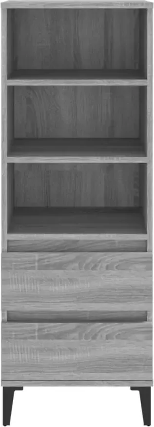 VidaXL -Hoge-kast-40x36x110-cm-bewerkt-hout-grijs-sonoma - Foto 4