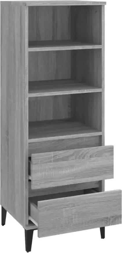 VidaXL -Hoge-kast-40x36x110-cm-bewerkt-hout-grijs-sonoma - Foto 3