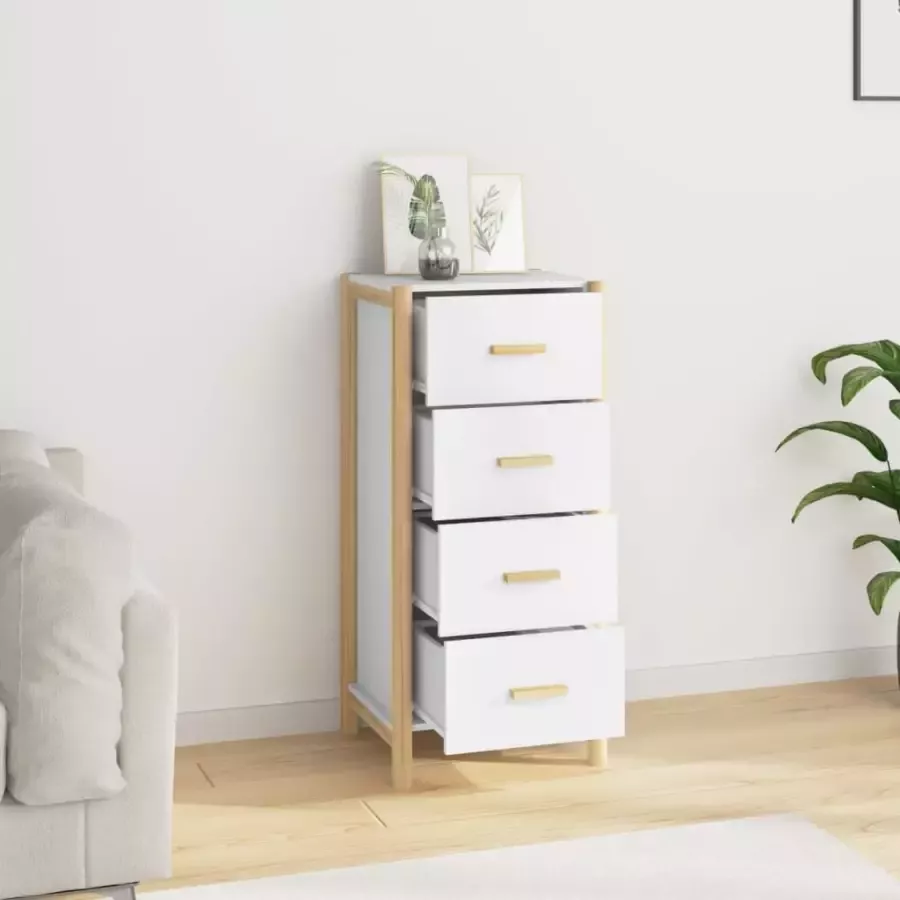 VidaXL -Hoge-kast-42x38x90-cm-bewerkt-hout-wit