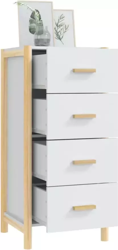 VidaXL -Hoge-kast-42x38x90-cm-bewerkt-hout-wit - Foto 4