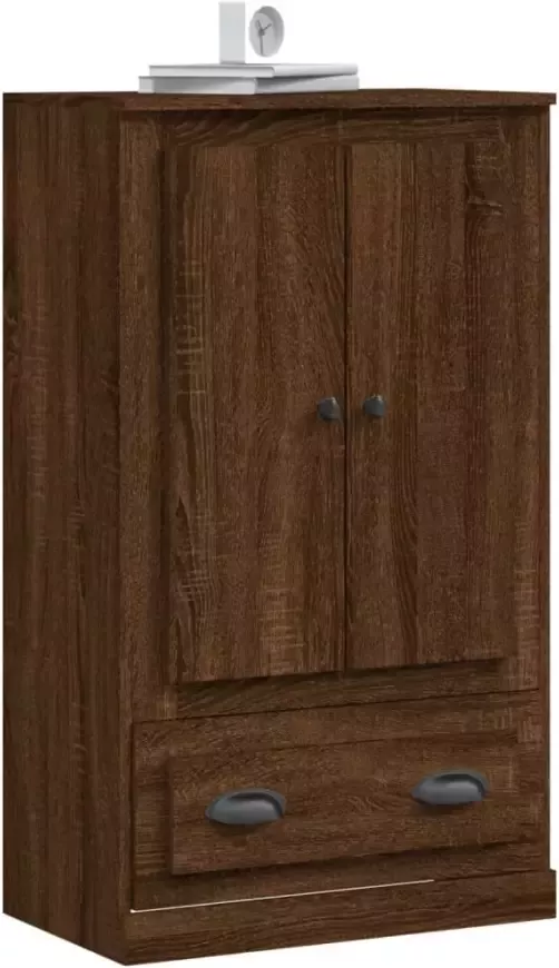VidaXL -Hoge-kast-60x35 5x103 5-cm-bewerkt-hout-bruineikenkleurig - Foto 3
