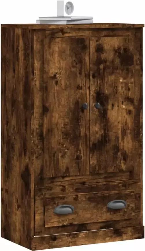 VidaXL -Hoge-kast-60x35 5x103 5-cm-bewerkt-hout-gerookt-eikenkleurig - Foto 3