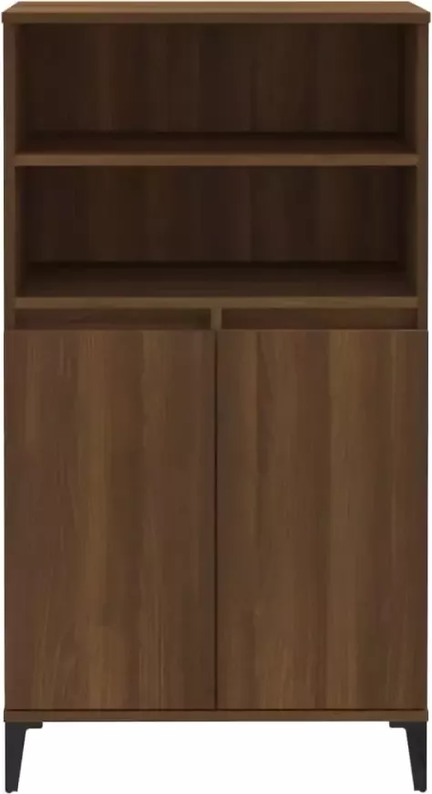 VidaXL -Hoge-kast-60x36x110-cm-bewerkt-hout-bruineikenkleurig - Foto 4