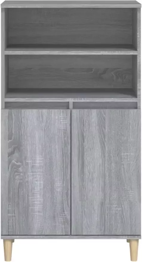 VidaXL Hoge Kast Grijs Sonoma Eiken 60x36x110 cm Hoge Kast Industrieel Design Grijze Kast Houten Kast Opbergkast - Foto 5