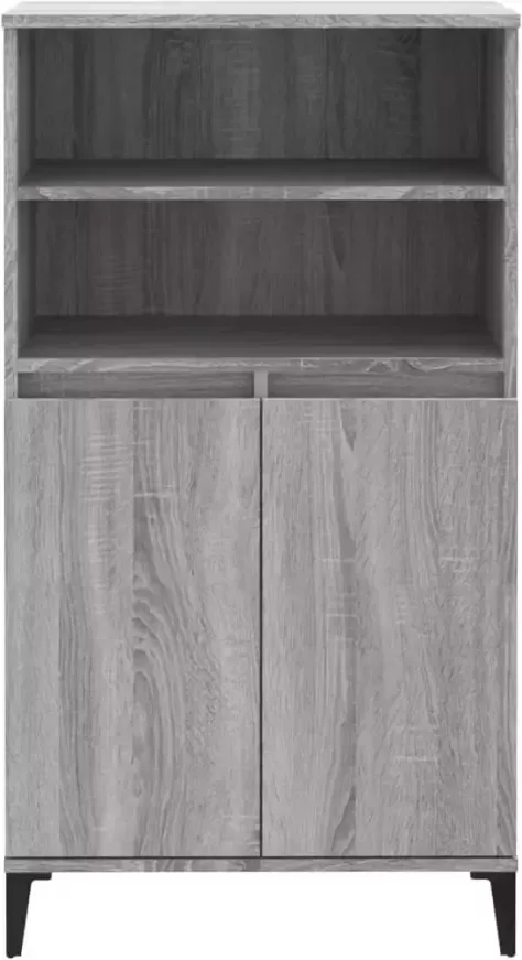 VidaXL -Hoge-kast-60x36x110-cm-bewerkt-hout-grijs-sonoma-eikenkleurig - Foto 4