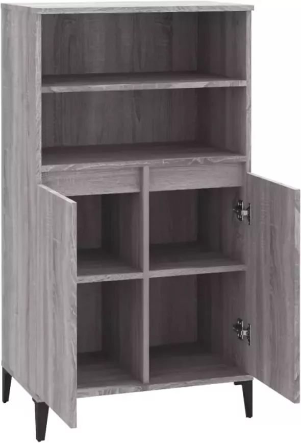 VidaXL -Hoge-kast-60x36x110-cm-bewerkt-hout-grijs-sonoma-eikenkleurig - Foto 3