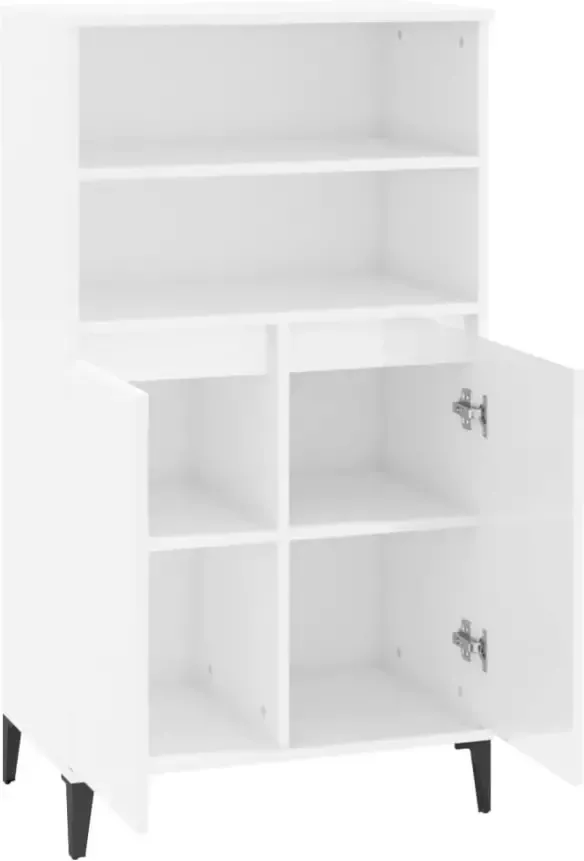 VidaXL -Hoge-kast-60x36x110-cm-bewerkt-hout-hoogglans-wit