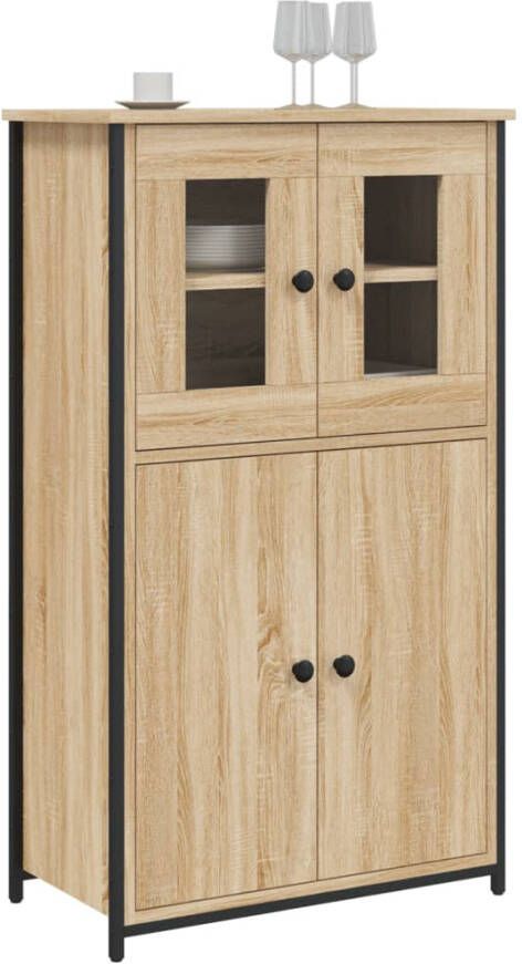 VidaXL -Hoge-kast-62x32x106 5-cm-bewerkt-hout-sonoma-eikenkleurig - Foto 5