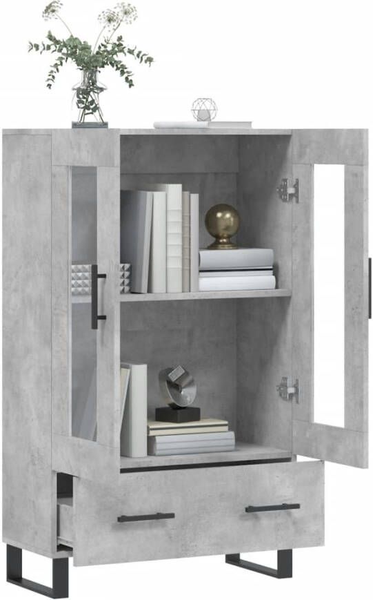 VidaXL -Hoge-kast-69 5x31x115-cm-bewerkt-hout-betongrijs - Foto 12