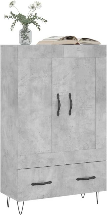 VidaXL -Hoge-kast-69 5x31x115-cm-bewerkt-hout-betongrijs - Foto 5