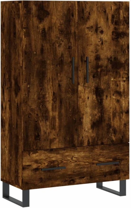 Prolenta Premium INFIORI Hoge kast 69 5x31x115 cm bewerkt hout gerookt eikenkleurig - Foto 7