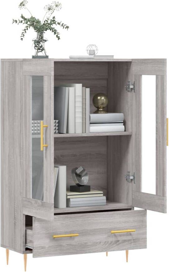 Prolenta Premium INFIORI Hoge kast 69 5x31x115 cm bewerkt hout grijs sonoma eikenkleurig - Foto 13