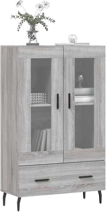 Prolenta Premium INFIORI Hoge kast 69 5x31x115 cm bewerkt hout grijs sonoma eikenkleurig - Foto 15