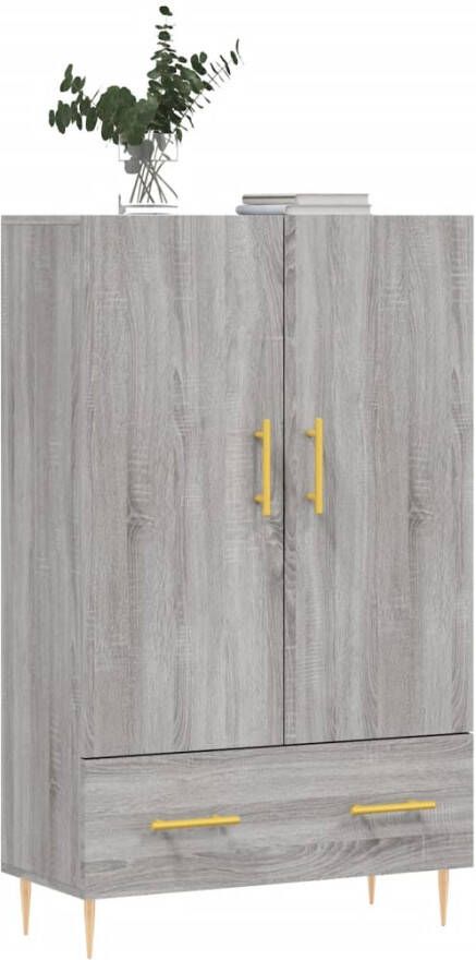 Prolenta Premium INFIORI Hoge kast 69 5x31x115 cm bewerkt hout grijs sonoma eikenkleurig - Foto 10