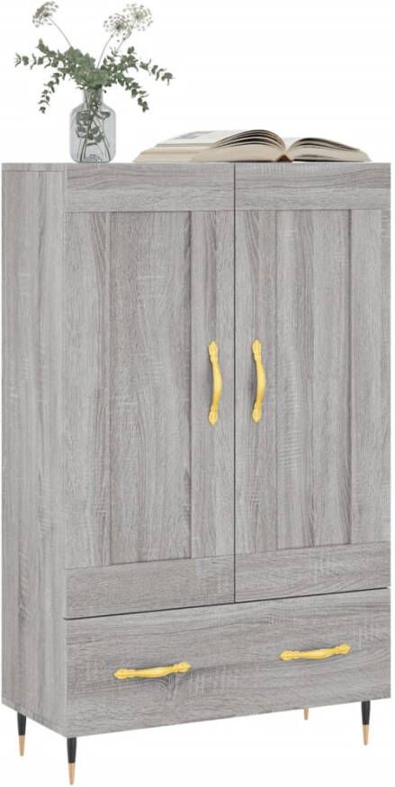 Prolenta Premium INFIORI Hoge kast 69 5x31x115 cm bewerkt hout grijs sonoma eikenkleurig - Foto 9