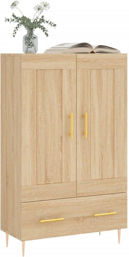 Prolenta Premium INFIORI Hoge kast 69 5x31x115 cm bewerkt hout sonoma eikenkleurig - Foto 10