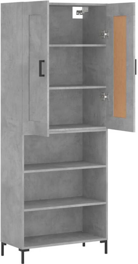 VidaXL -Hoge-kast-69 5x34x180-cm-bewerkt-hout-betongrijs - Foto 10