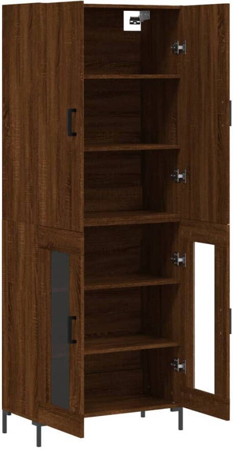 VidaXL -Hoge-kast-69 5x34x180-cm-bewerkt-hout-bruineikenkleurig - Foto 15