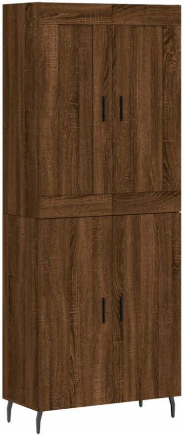 VidaXL -Hoge-kast-69 5x34x180-cm-bewerkt-hout-bruineikenkleurig - Foto 19