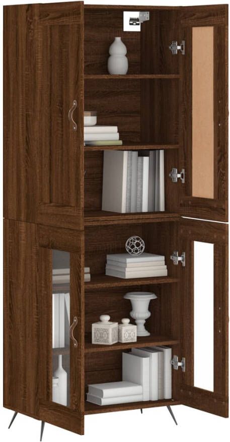 VidaXL -Hoge-kast-69 5x34x180-cm-bewerkt-hout-bruineikenkleurig - Foto 11
