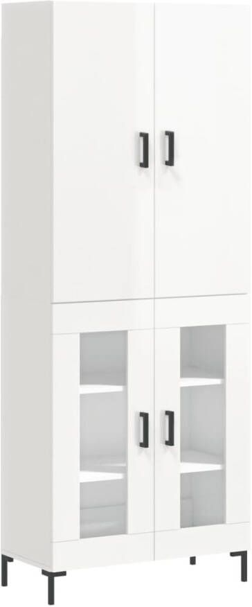 VidaXL -Hoge-kast-69 5x34x180-cm-bewerkt-hout-hoogglans-wit - Foto 18